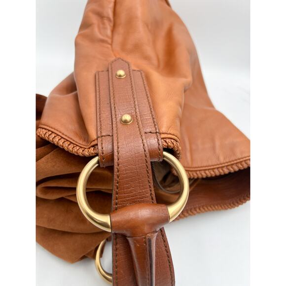 Vintage Gucci Large Horsebit Hobo Light Brown Leather - Picture 5 of 16